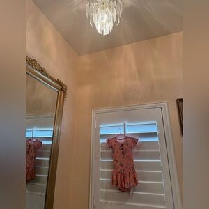 Posh Peanut Peach Floral Dress